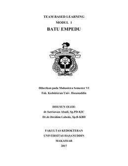 buku pegangan tutor - Fakultas Kedokteran Unhas