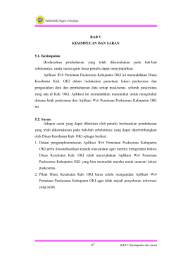 67 BAB V KESIMPULAN DAN SARAN 5.1. Kesimpulan Berdasarkan