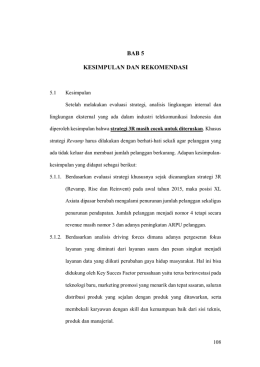 bab 5 kesimpulan dan rekomendasi