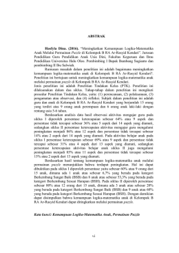 vi ABSTRAK Hasfyla Dina. (2016). “Meningkatkan