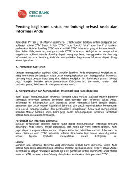 Pernyataan Privasi
