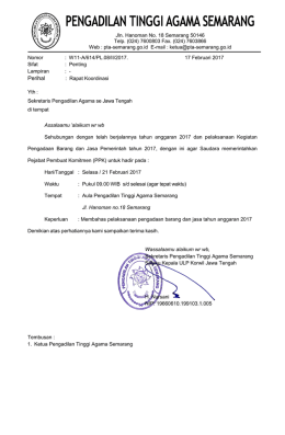 Perihal - PTA Semarang