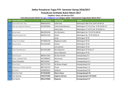 Tugas PTH Semester Genap 2016-2017 Update
