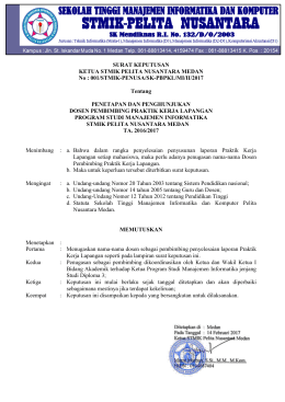 001/STMIK-PENUSA/SK-PBPKL/MI/II/2017 Tentang PENETAPAN