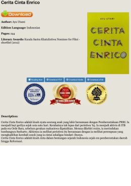 PDF Cerita Cinta Enrico - Ayu Utami - Book