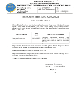 peng pengawasan1 - LPSE Kementrian Perhubungan