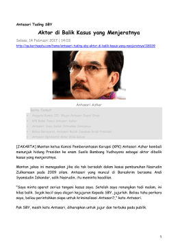 Aktor di Balik Kasus yang Menjeratnya