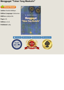 EPUB Menggugat "Tuhan Yang Maskulin" - Kaukab