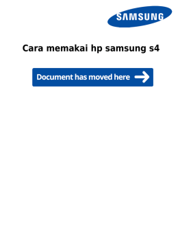 Cara memakai hp samsung s4