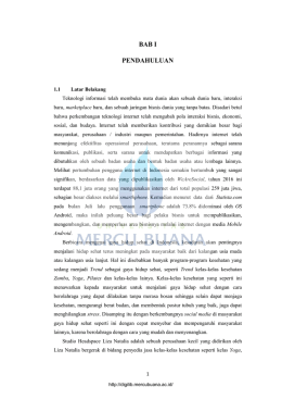 bab i pendahuluan - Perpustakaan Universitas Mercu Buana