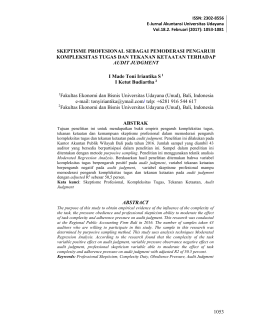 1053 SKEPTISME PROFESIONAL SEBAGAI