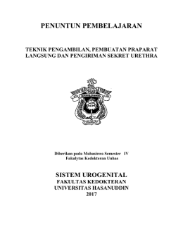penuntun pembelajaran - Fakultas Kedokteran Unhas