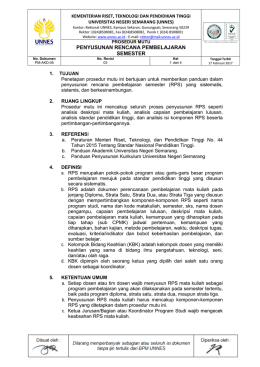 penyusunan rencana pembelajaran semester