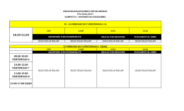 08.00-10.00 pertemuan 6 10.00-12.00 pertemuan 7 13.00