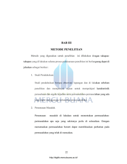 BAB III METODE PENELITIAN