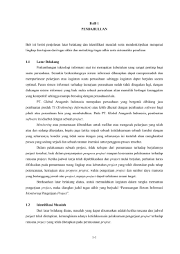 1-1 BAB 1 PENDAHULUAN 1 BAB 1 Bab ini berisi