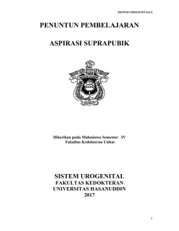 Manual Punksi Supra Pubik - Fakultas Kedokteran Unhas