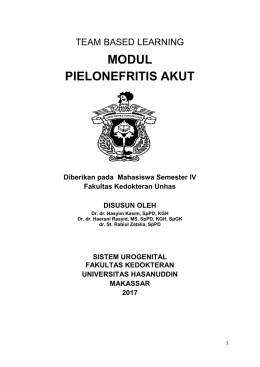 modul pielonefritis akut - Fakultas Kedokteran Unhas