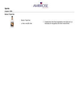 Spirits - Ambrose Wine