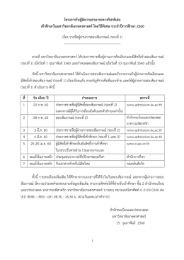 รายชื่อผู้ผ่านการสอบสัมภาษณ์ (รอบที่1)