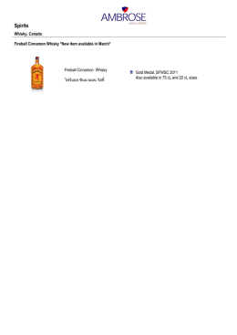 Spirits - Ambrose Wine