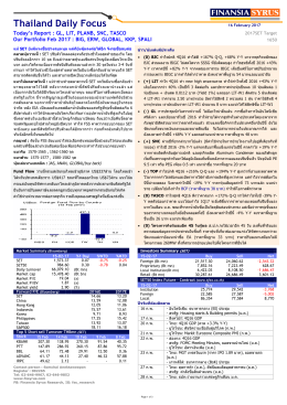 Thailand Daily Focus