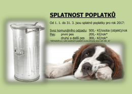 Splatn&eacute; poplatky