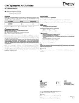CEDIA&reg; Cyclosporine PLUS, kalibr&aacute;tor