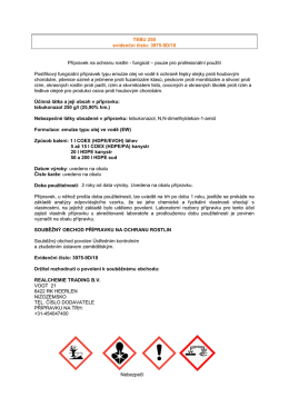 TEBU 250 evidenční číslo: 3975-9D/18 Přípravek na