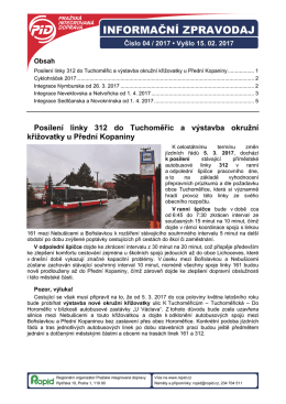 Informační zpravodaj pražské integrované dopravy
