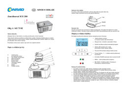 Zmrzlinovač ICE 200 Obj. č. 142 73 82