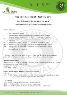 Keramický festival 2017