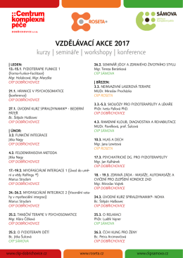 vzdělání - Centrum komplexní péče