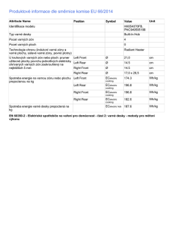 Produktový list