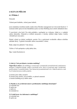6 SEZNAM PŘÍLOH 6.1 Příloha 1