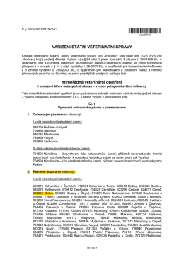 Vymezen&iacute; ochrann&eacute;ho p&aacute;sma (text nař&iacute;zen&iacute;)