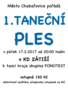 v KD Z&Aacute;TI&Scaron;&Iacute; - Město Chabařovice