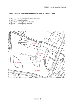 Str&aacute;nka 1 z 2 Př&iacute;loha č. 1 - Are&aacute;l koupali&scaron;tě Topolov&aacute; Př&iacute;loha č. 1