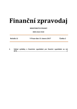 Finančn&iacute; zpravodaj