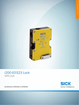 i200 Lock i200-E0323 Lock, On-line datový list