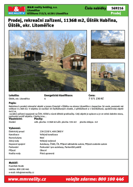 Prodej, rekreační zařízení, Úštěk Habřina, 11368m2 Úštěk, okr