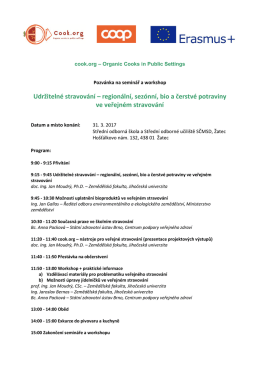 Pozv&aacute;nka na semin&aacute;ř a workshop