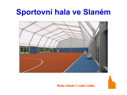 Sportovn&iacute; hala