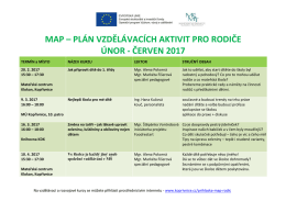 Seznam vzdělávacích aktivit