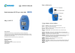 Ruční kolorimetr HI 701 pro volný chlór Obj. č. 10 47 17