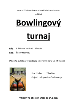 Bowlingový turnaj