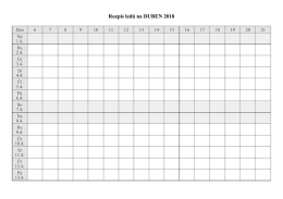 Rozpis ledů na DUBEN 2018