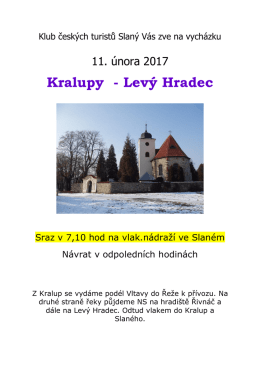 Kralupy - Levý Hradec