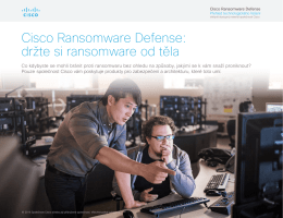 Cisco Ransomware Defense: držte si ransomware od těla
