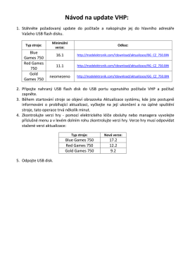 Návod na update VHP